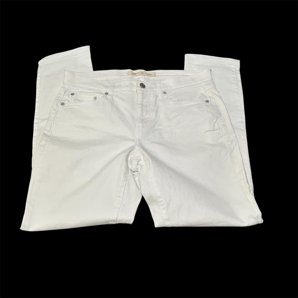 Gap 1969 Best Girlfriend White Denim Jeans Streetwear Classic Vacation Sz 26 - Picture 5 of 7